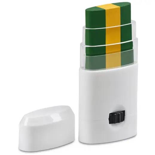 Altitude Cheer Face Paint Green Gold Open